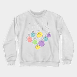 Colorful lamps Crewneck Sweatshirt